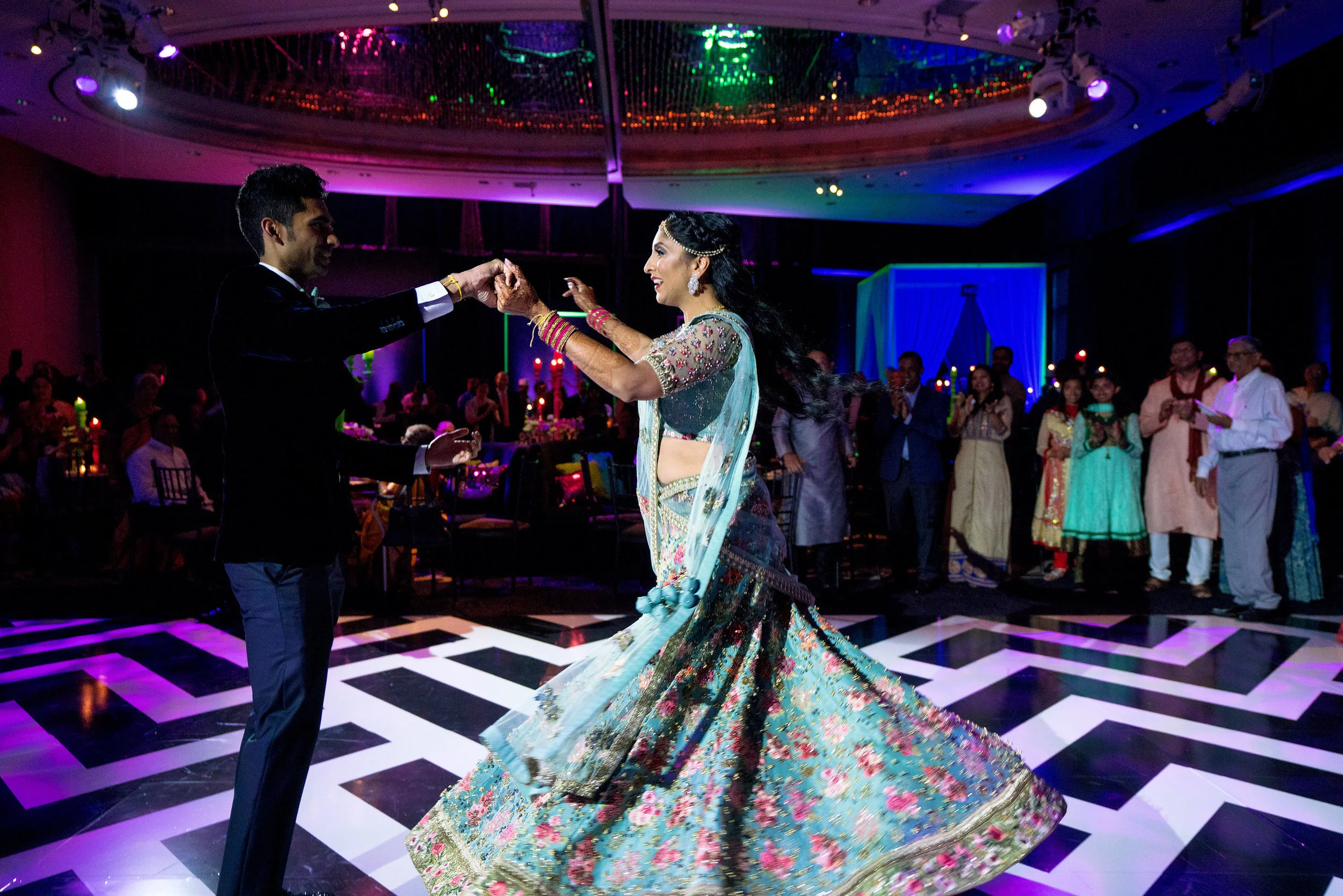 INDIAN WEDDING BRIDE AND GROOM RECEPTION DANCE.JPG