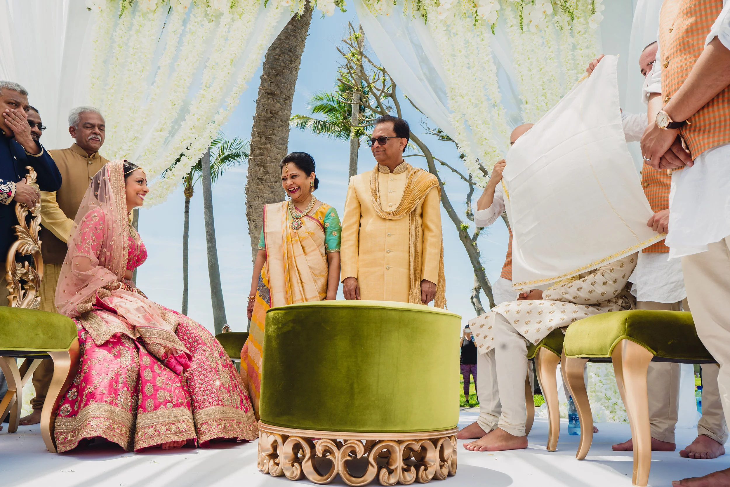 INDIAN WEDDING BRIDE AND GROOM ON ALTER.JPG