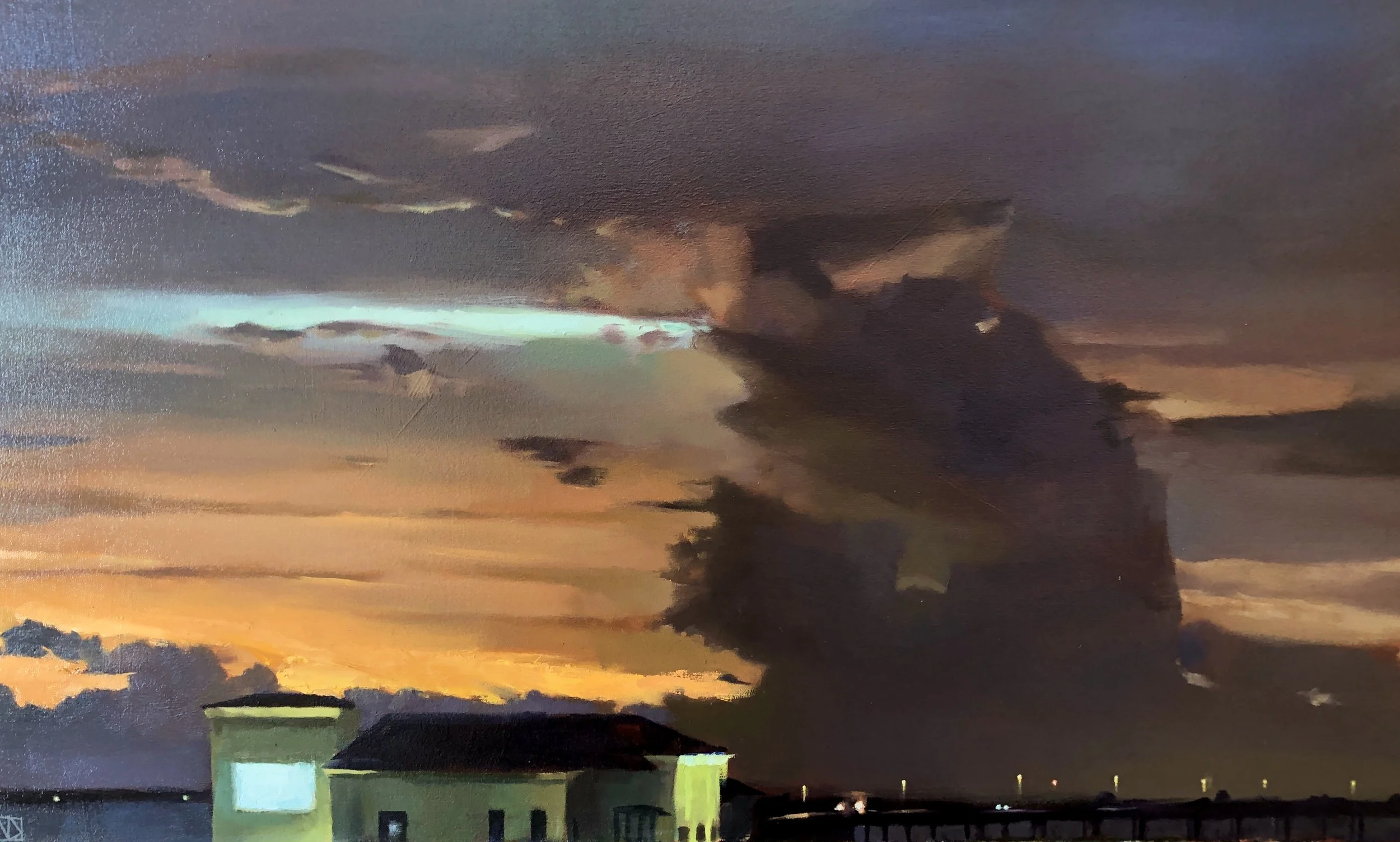  The Bridge In Oil 22 x 38 