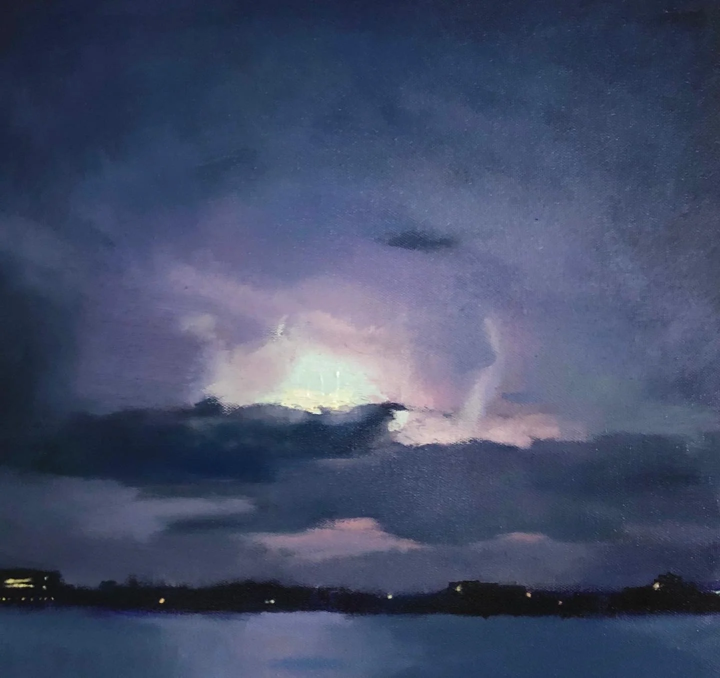  Everything's Illuminated Oil 16 x 16 