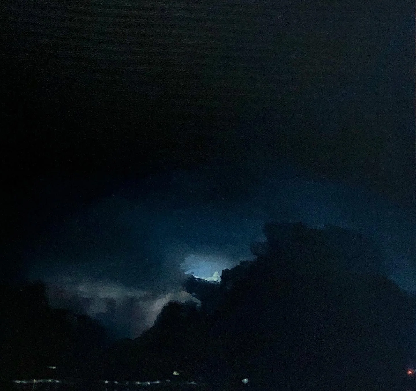  Before You Hear Thunder" Oil 16 x 16 