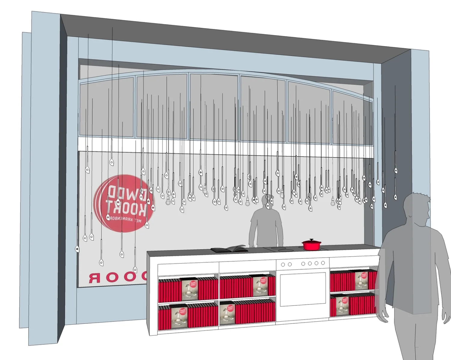 ETALAGEONTWERP KOOKBOEKENWEEK INSTORE