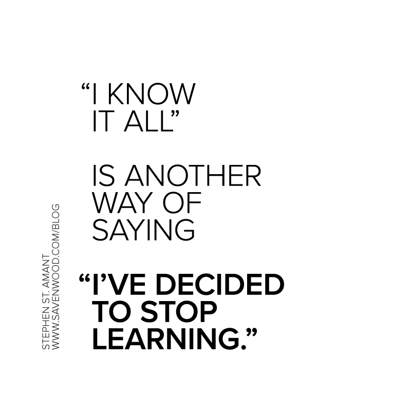 Knowing or learning?
