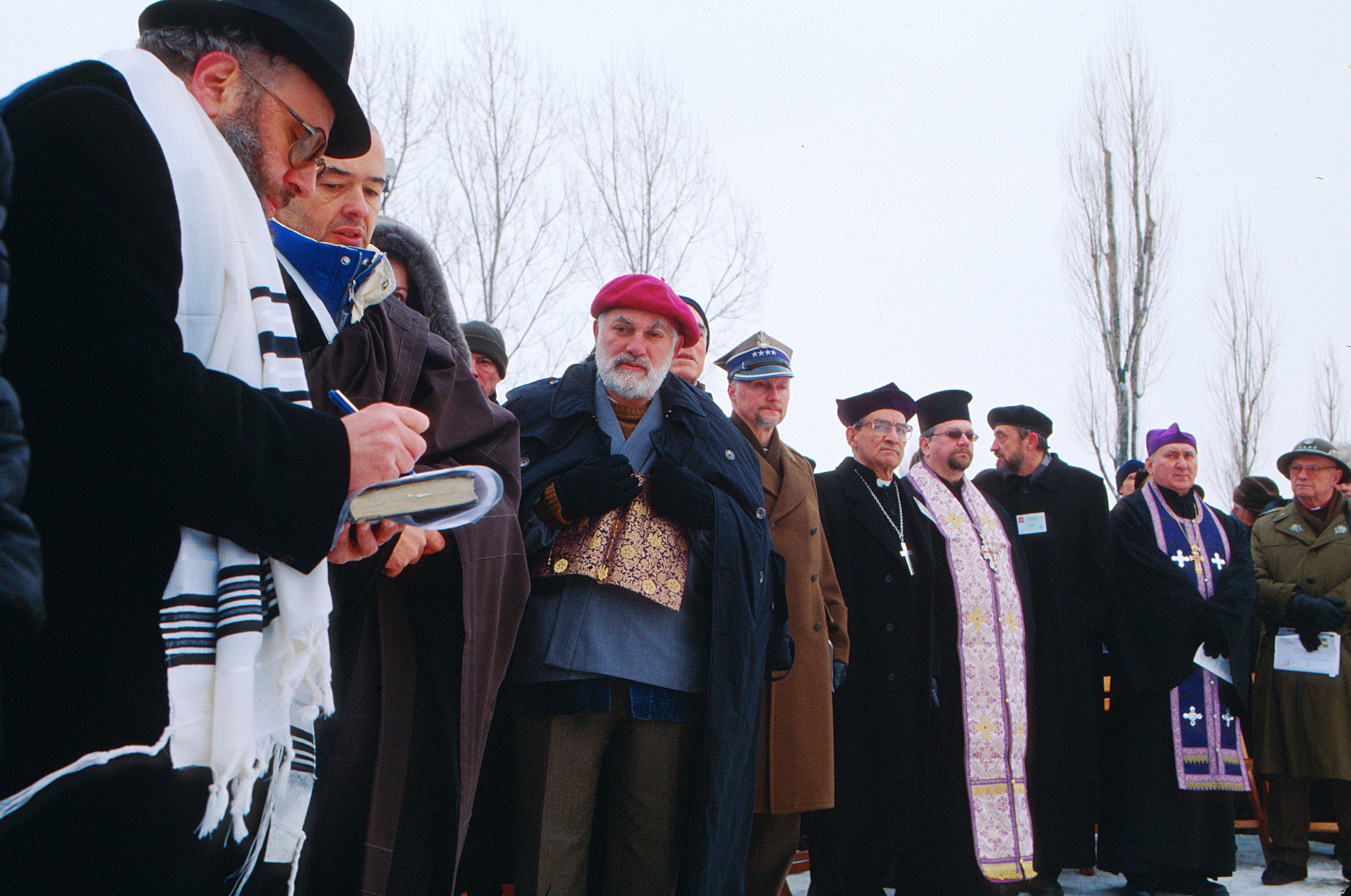 An interfaith ceremony in Birkenau January 2005
