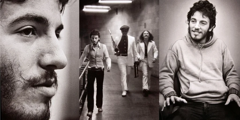 Bruce Springsteen with Clarence Clemons & Danny Federici of The E-Street Band