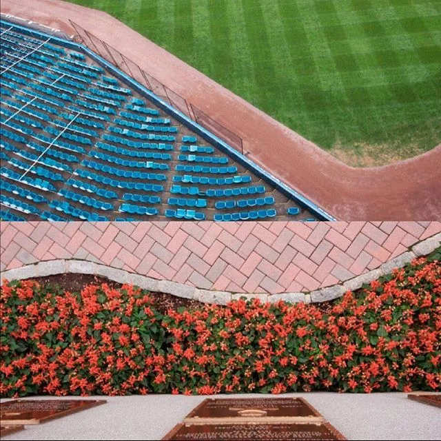 The Yankees and Red Sox are playing for first place tonight.  The old Yankee Stadium, Memorial Park on the bottom. I'm a Red Sox fan but I loved the old Yankee Stadium.⠀
⠀
&quot;The Last Days of Yankee Stadium&quot; commissioned by @wendallharrington