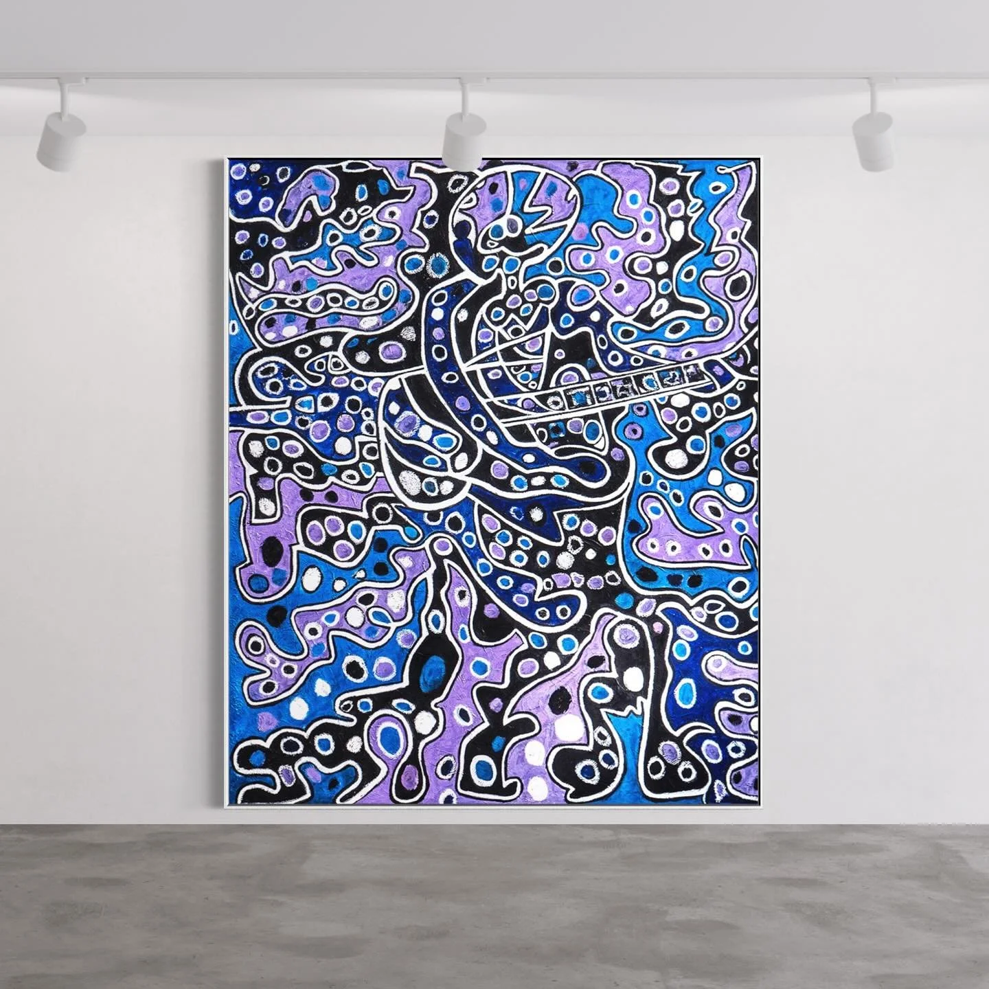 Music flows from my voice and hands and sometimes spills out into the canvas. 70x84 Iridescent Oil on Canvas that interacts with light in an exquisite and entertaining way. #music #art #abstractart #art912 #painting #abstractpainting