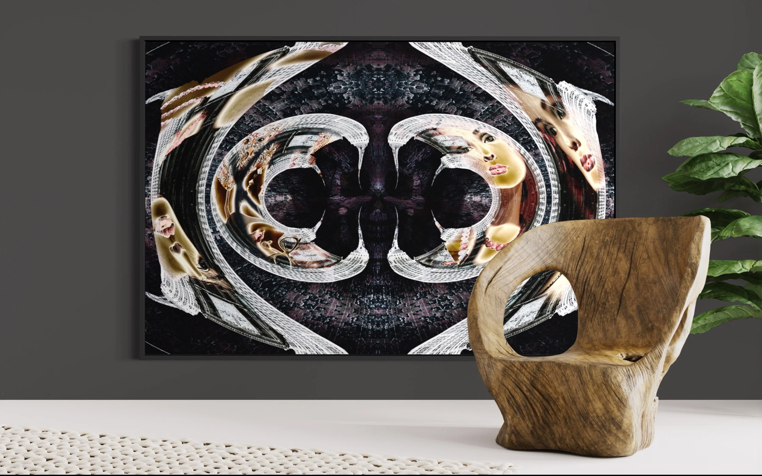 Citnake — Camera-based photographic abstraction created from original imagery captured in West Chelsea and Manhattan at night.