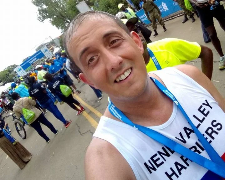 Above: Steve competes in the Nairobi half marathon