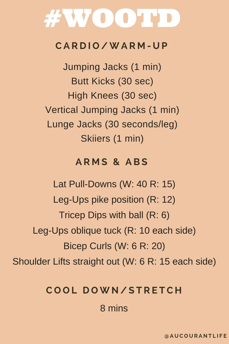 Workout Of The Day: Arms & Abs