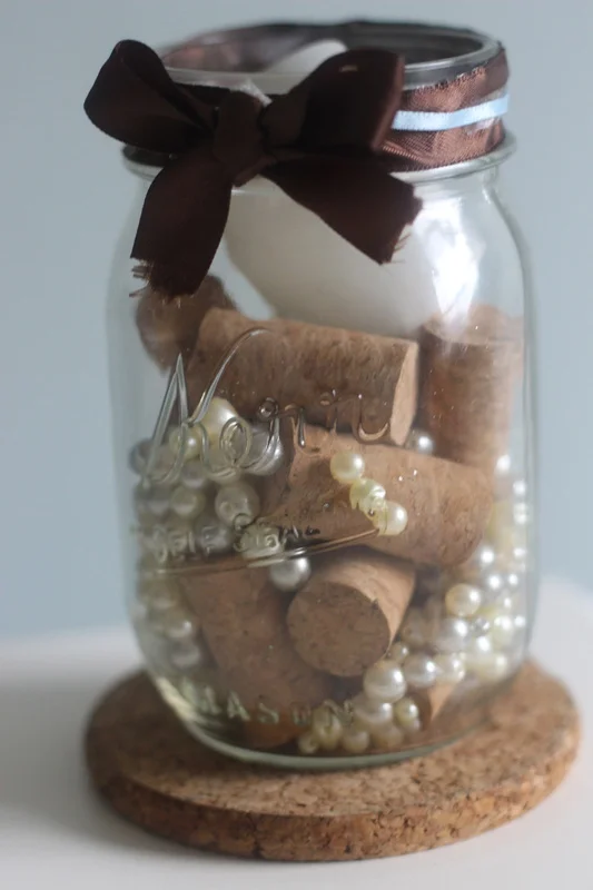 DIY Flameless Winter Candle