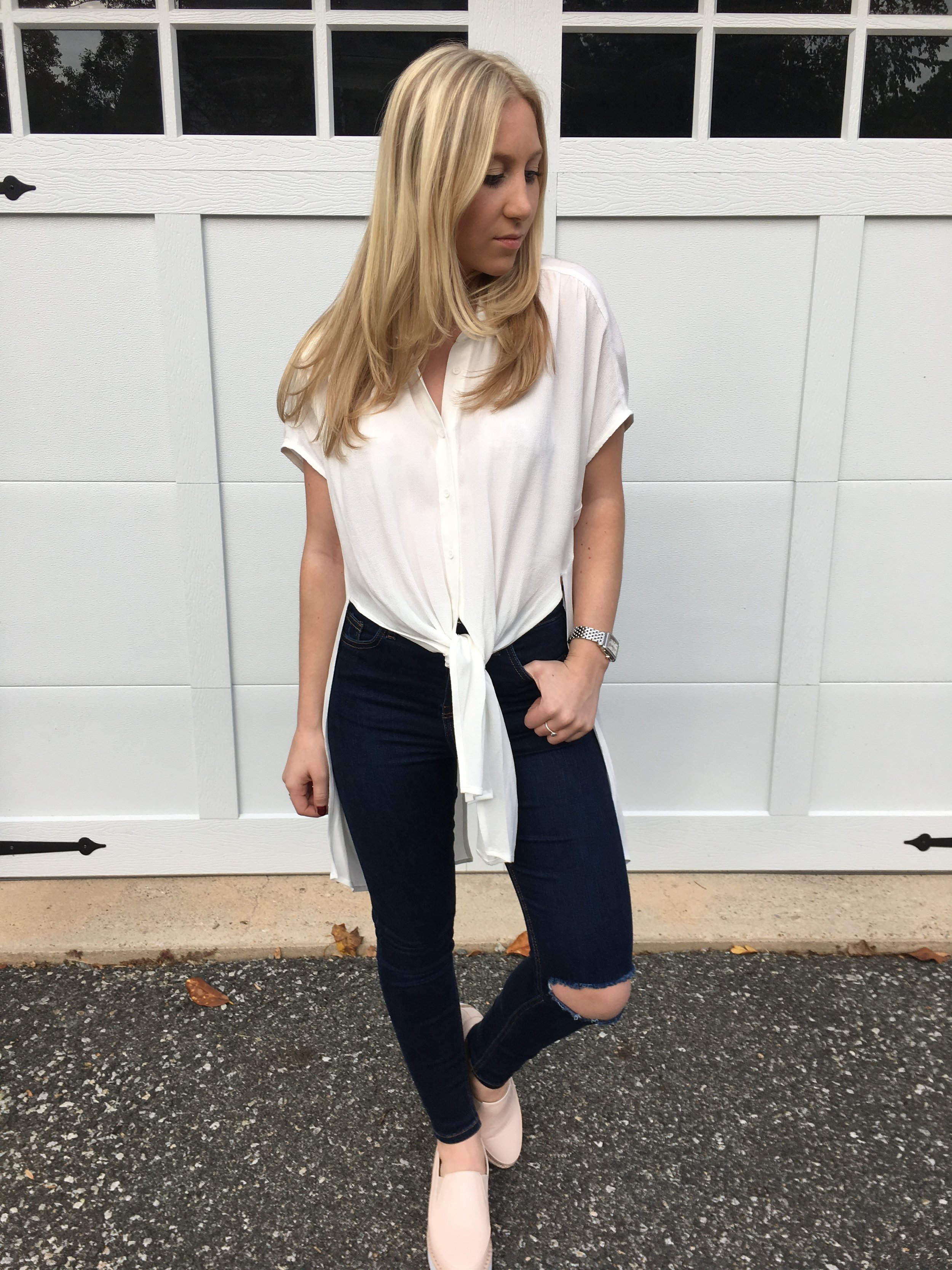 blush sneakers outfit inspo au courant life
