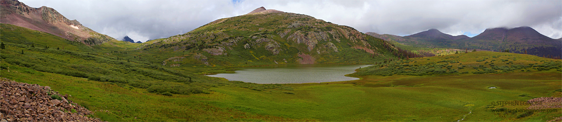 Tundra and marshlands surrounding West Ute lake.