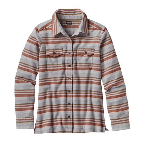 Quintessentially versatile and seriously soft, you’ll want this 100% organic cotton flannel shirt with you on all occasions. The Fjord has classic flannel-shirt styling with a buttoned placket, cuffs and flapped chest pockets. The relaxed fit is hip length, with a straight hem and side slits. Featured in beautiful plaids and blanket stripes, this cozy piece can be paired with jeans and skirts or, après-hot tub, thrown over a wet bikini.