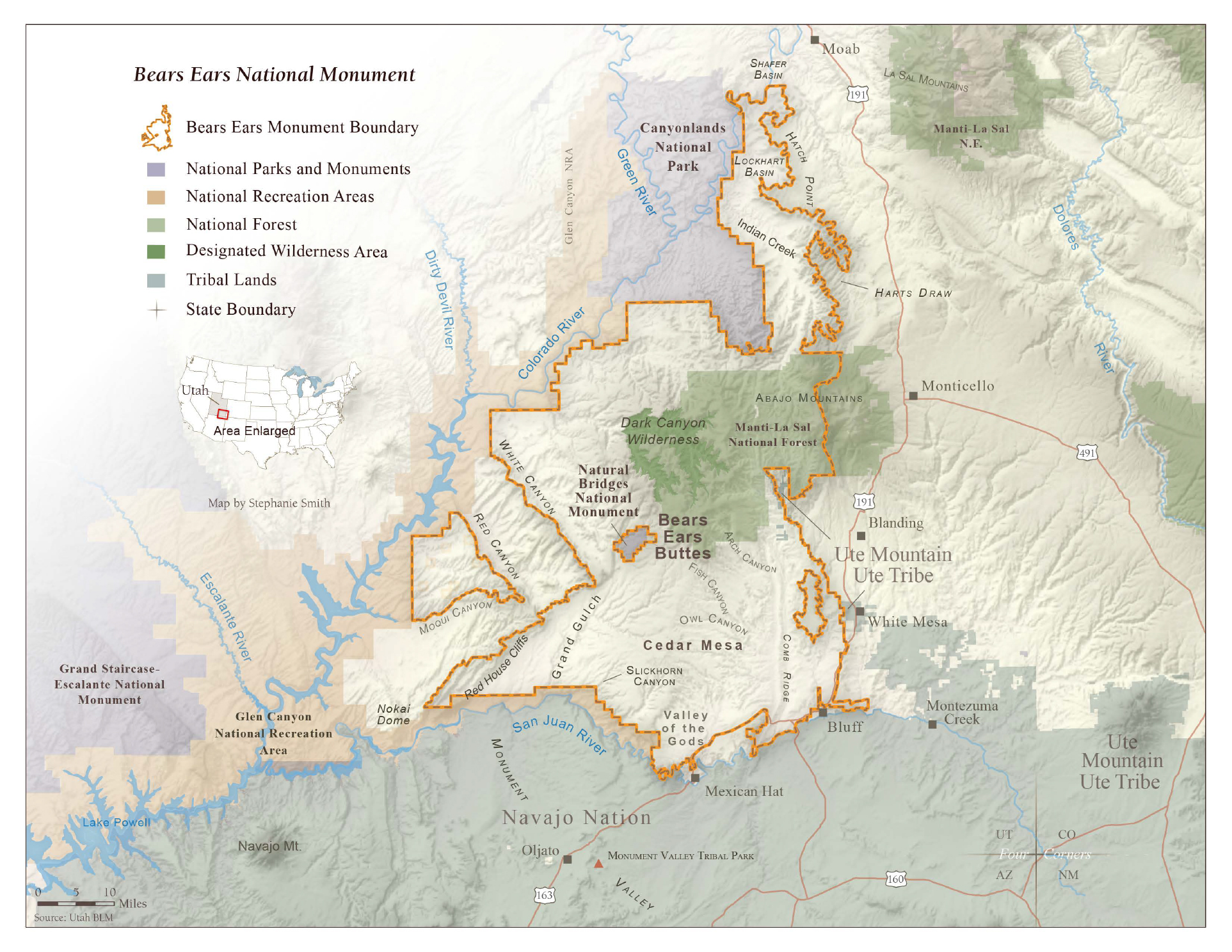Map courtesy of Grand Canyon Trust. Learn more at: http://www.grandcanyontrust.org/bears-ears-cultural-landscape