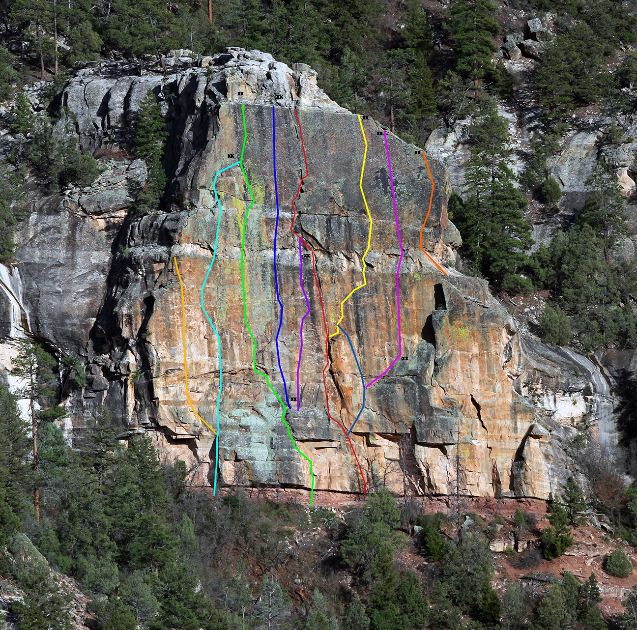 The Watch Crystal at East Animas. Topo by Steve Eginoire 