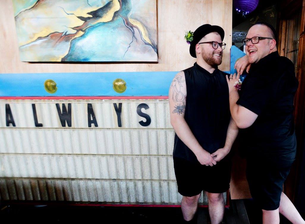 Photo by Henrietta Wildsmith ; Evan (left) Derick (right)