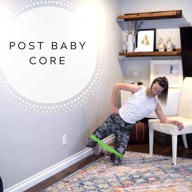 Post baby core action coming at ya! If you don&rsquo;t have band, don&rsquo;t worry! The band adds extra resistance...but make sure you are ready for it before you add to your exercises!

Mama&rsquo;s core needs some love after giving birth...it help