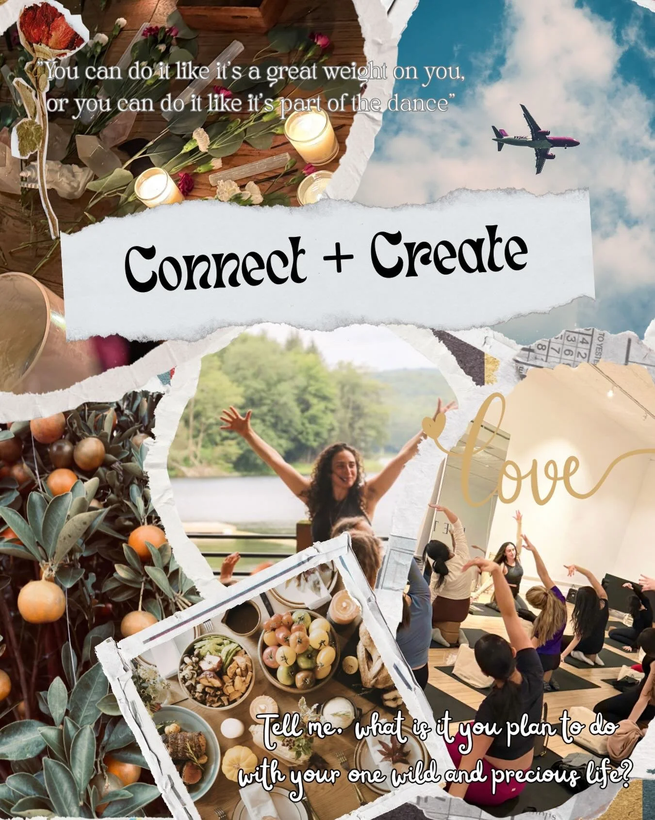 Inspired by #TheArtistsWay to host a Vision Board + Manifestation Workshop 🌚💫

Calling in authentic connection this year. If you&rsquo;re feeling this too, would love for you to Create + Connect with us on Friday 1/23 at 7:00pm

✨Guided meditation 