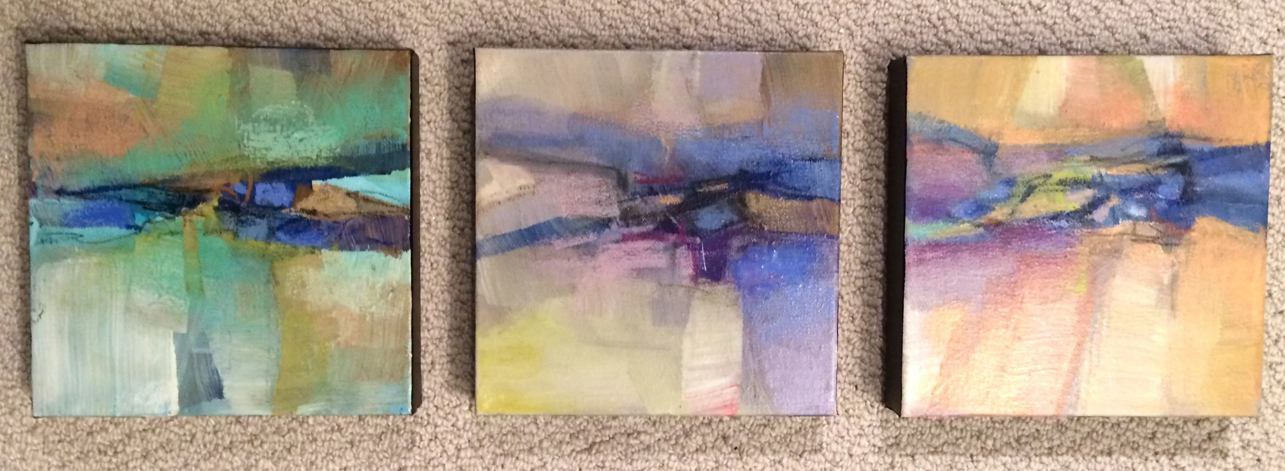 Thoughts - Series of three 8x8s