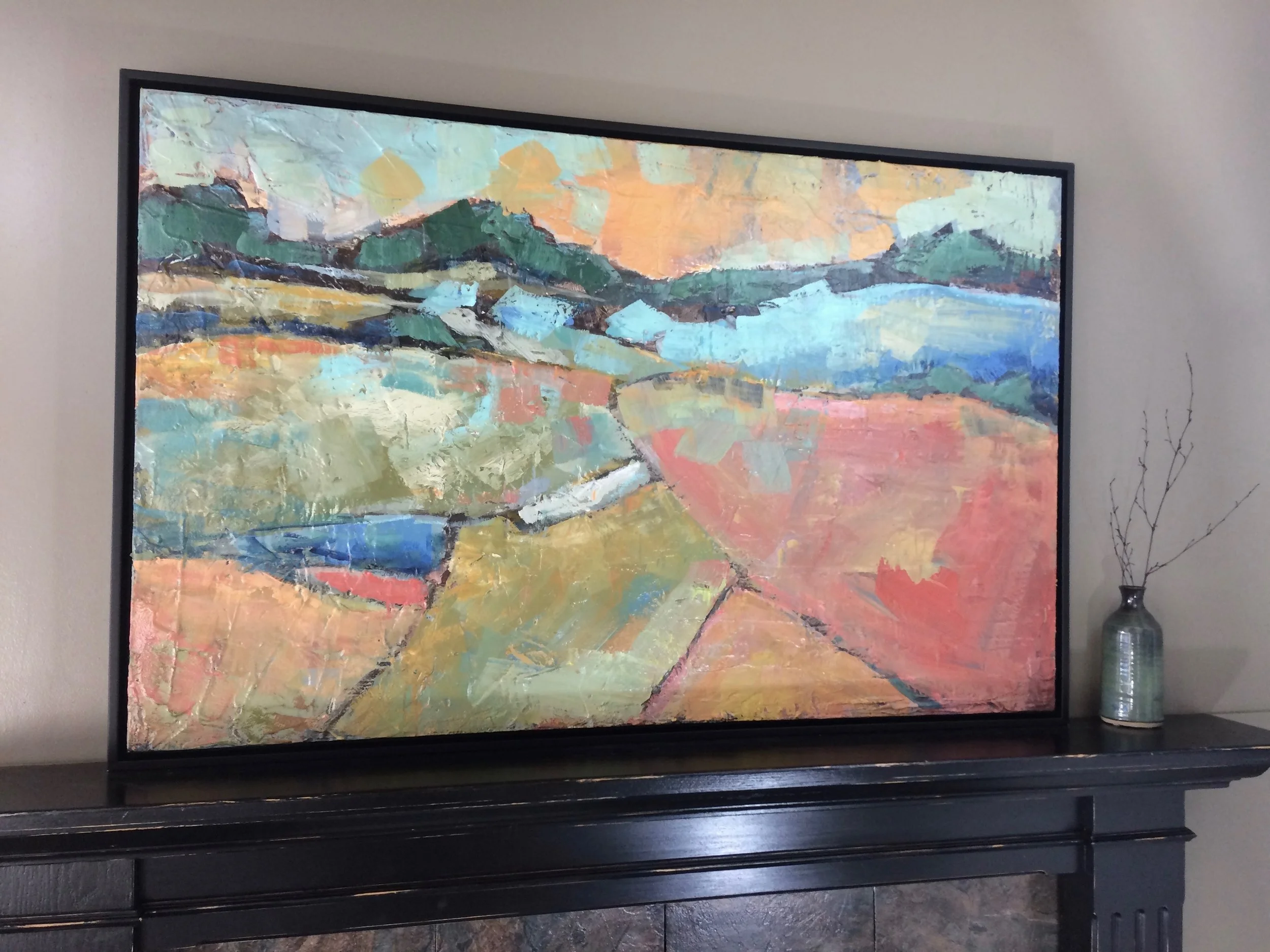 Textured Landscape (framed)