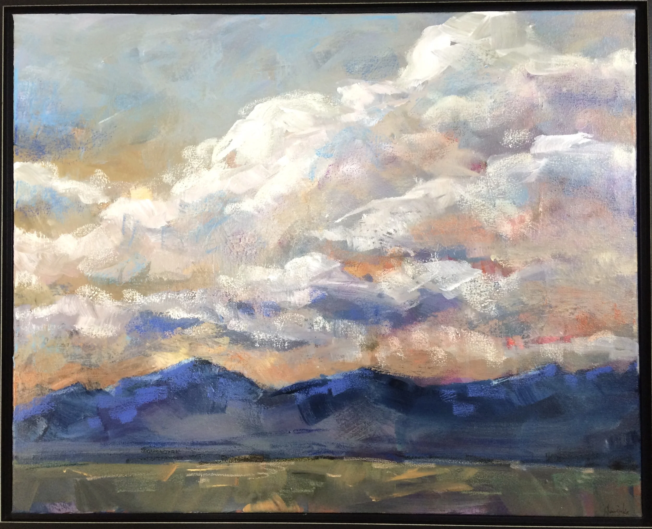 Indigo Horizon (framed)