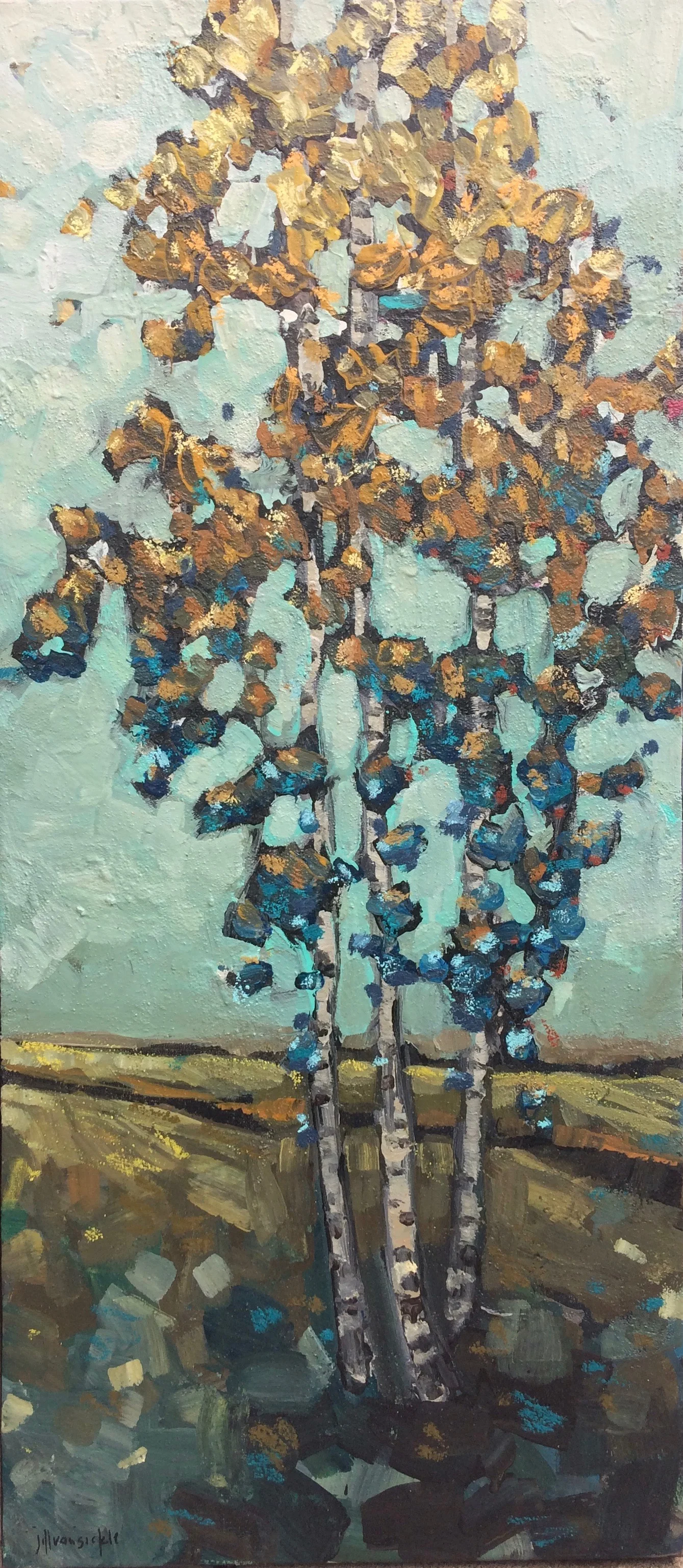 Three Golden Birches