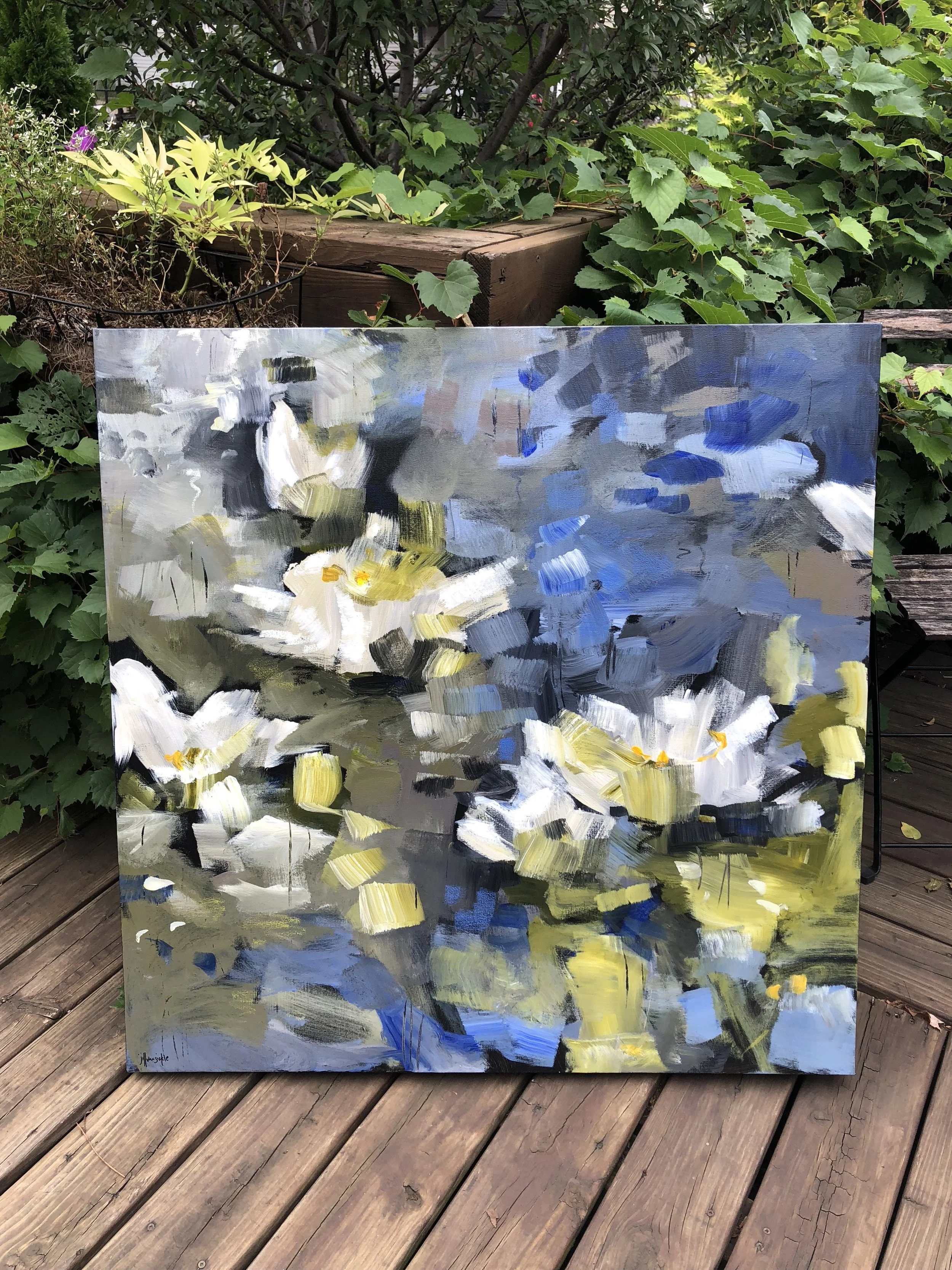 White Water Lilies 36x36