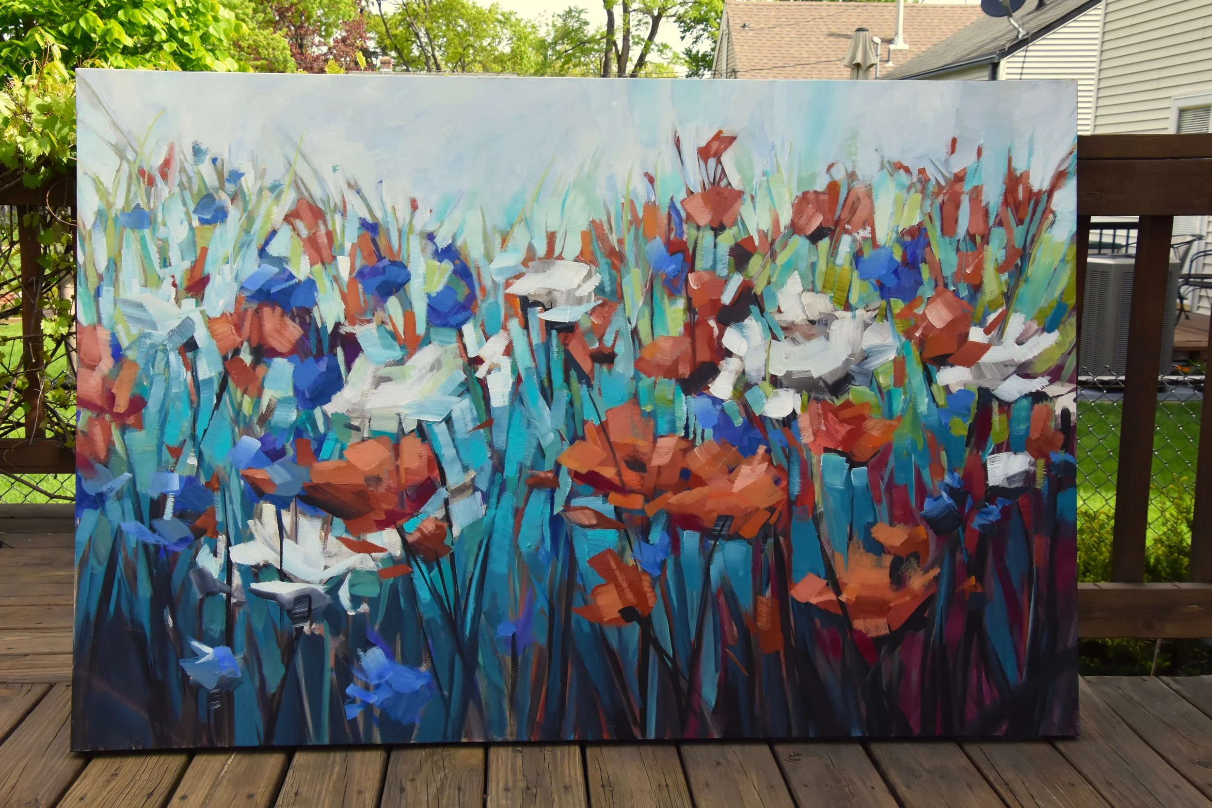 Blooms and Bright Sky