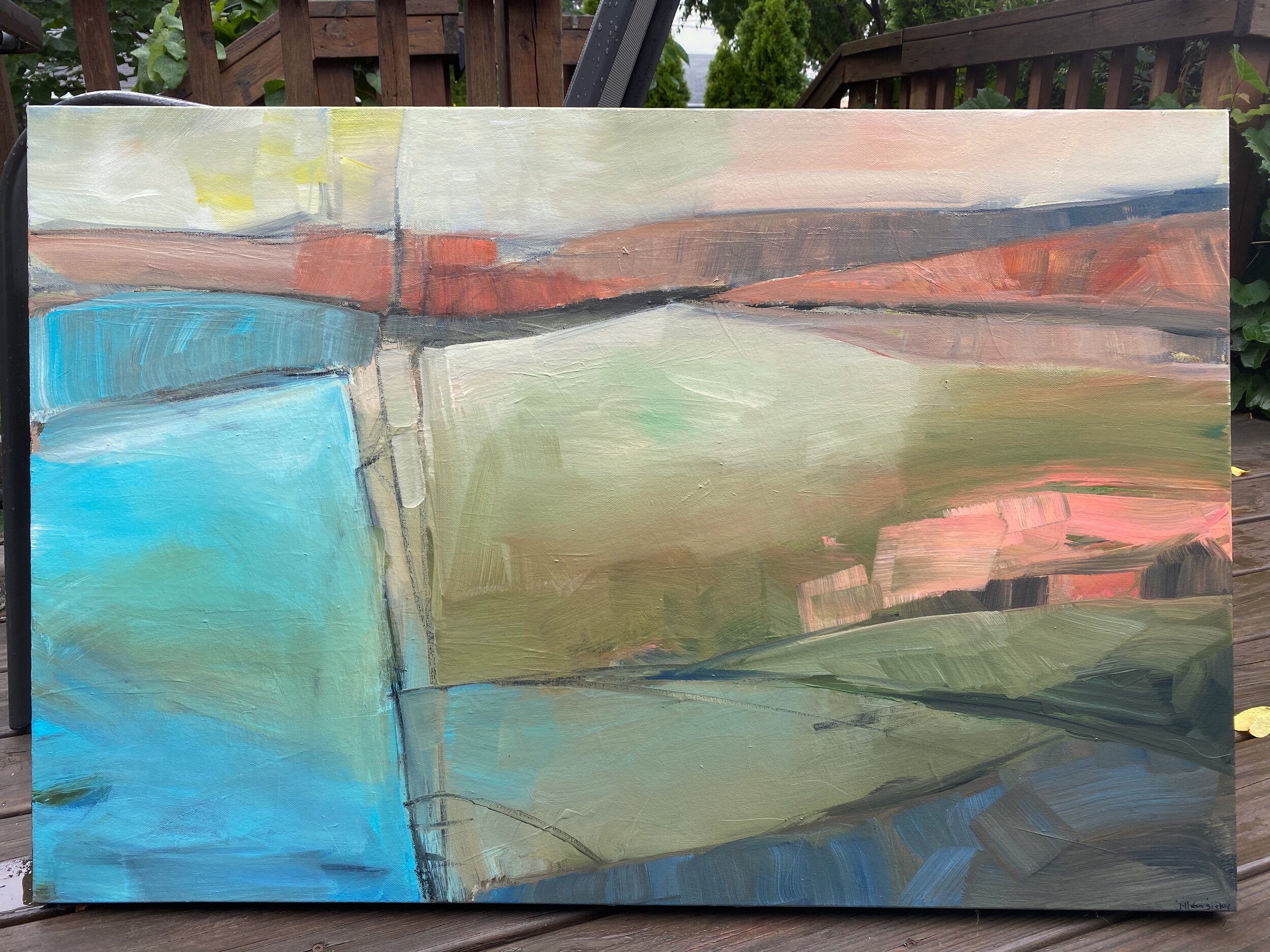 Neutral Abstract Landscape