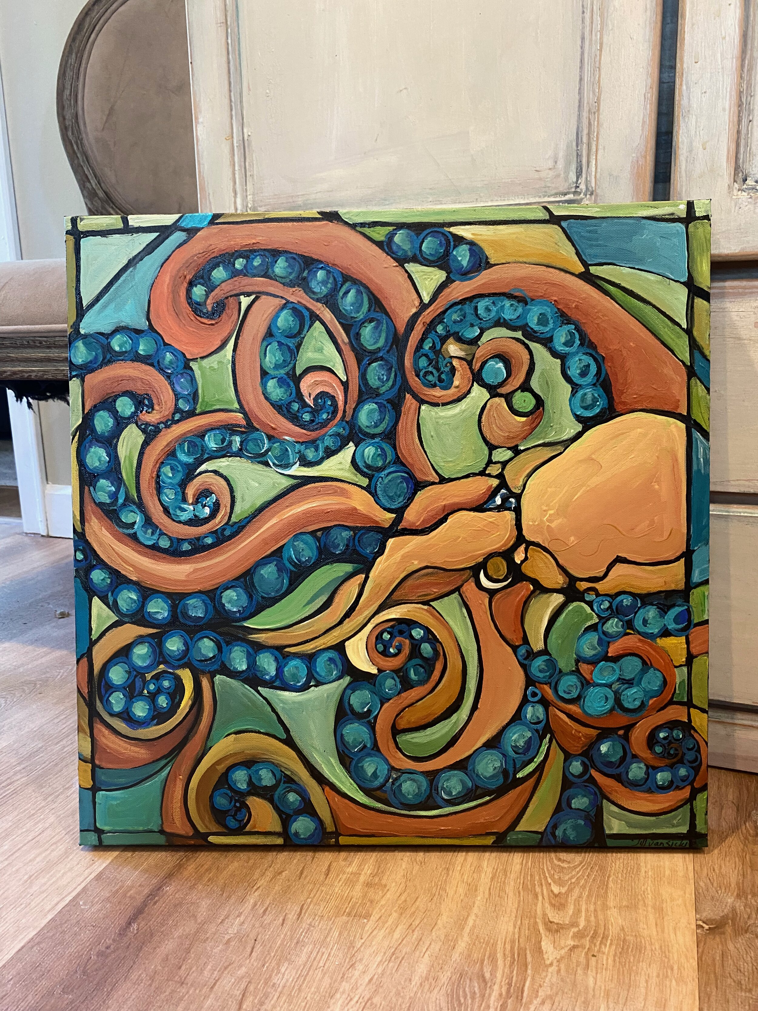 Orange Octopus