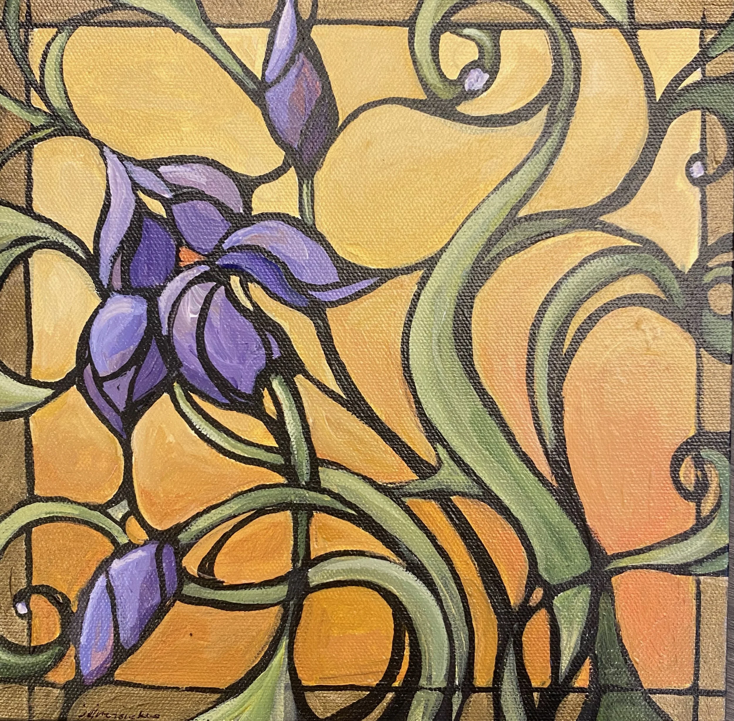 Nouveau Iris 10x10"