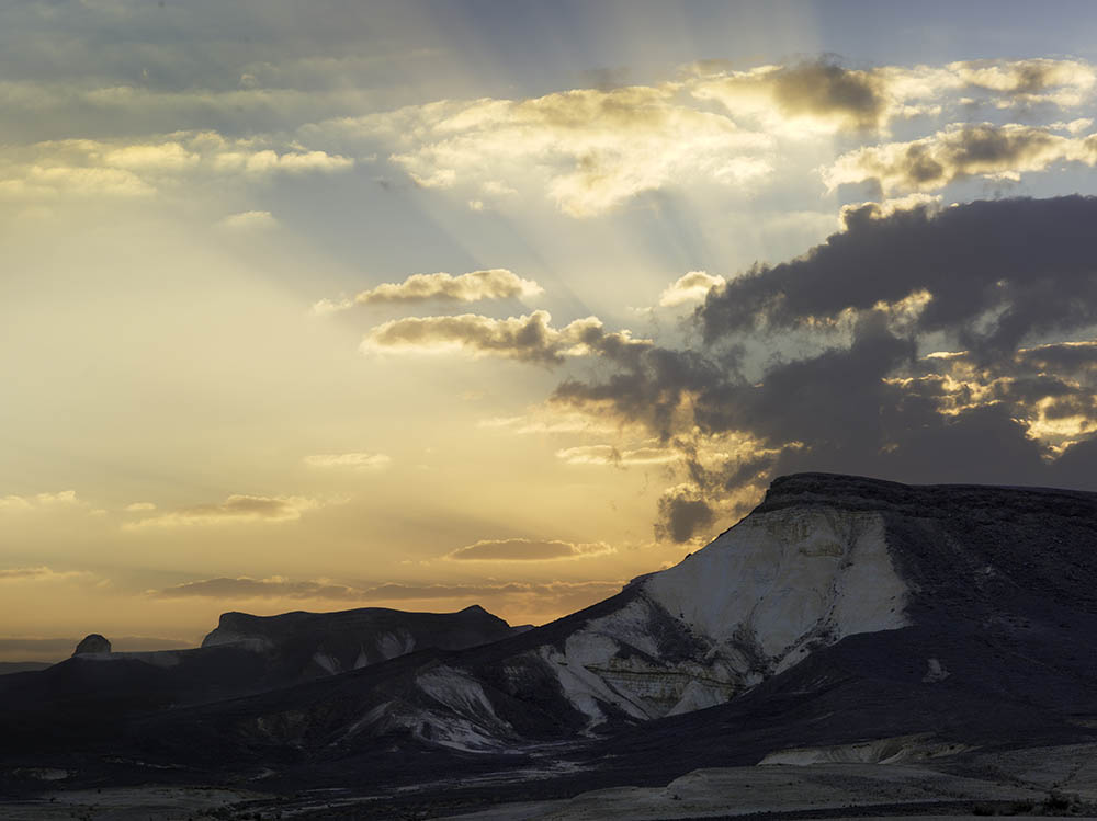 Negev, Makhtesh Ramon, Sunset, 2012. Photo by Neil Folberg