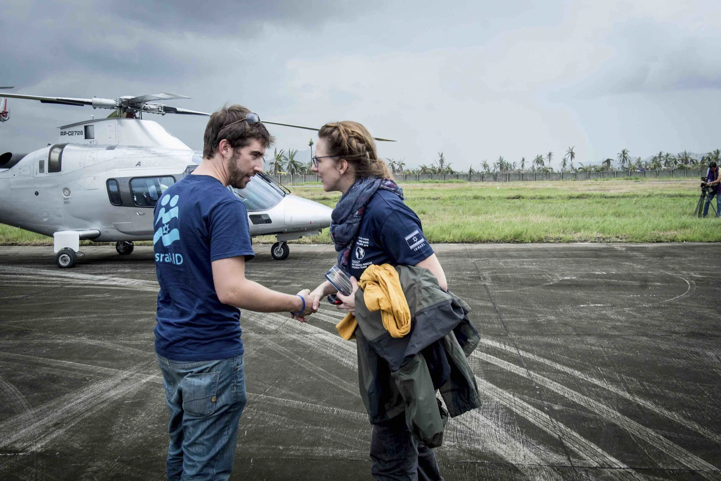 IsraAID emergency responders in the Philippines after Typhoon Haiyan. Photo courtesy Nufar Tagar / IsraAID