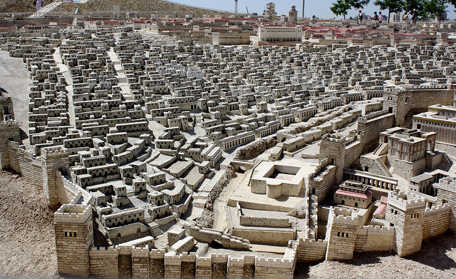 Model of Ancient Jerusalem at the Israel Museum. Photo by Matthew Shugart, courtesy Creative Commons