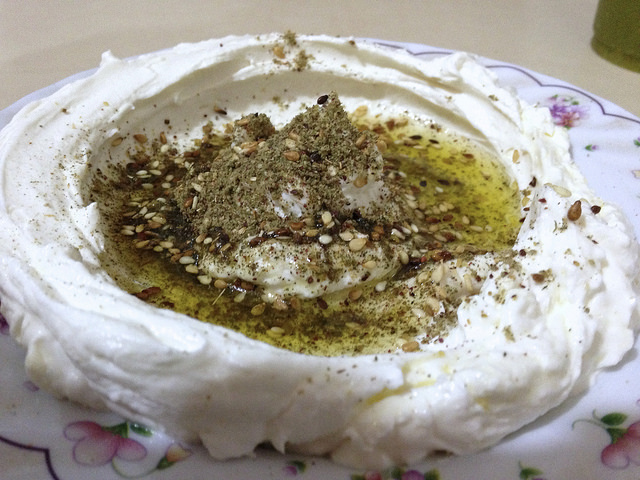 Abu-Shukri's delicious Lebnah with olive oil and Za'atar. Photo by Jessica Spengler,
96
Normal
0
false
false
false
EN-US
X-NONE
X-NONE
/* Style Definitions */
table.MsoNormalTable
{mso-style-name:"Table Normal";
mso-tstyle-rowband-size:0;
mso-tstyle-colband-size:0;
mso-style-noshow:yes;
mso-style-priority:99;
mso-style-parent:"";
mso-padding-alt:0in 5.4pt 0in 5.4pt;
mso-para-margin:0in;
mso-para-margin-bottom:.0001pt;
mso-pagination:widow-orphan;
font-size:12.0pt;
font-family:Calibri;
mso-ascii-font-family:Calibri;
mso-ascii-theme-font:minor-latin;
mso-hansi-font-family:Calibri;
mso-hansi-theme-font:minor-latin;}
courtesy Creative Commons