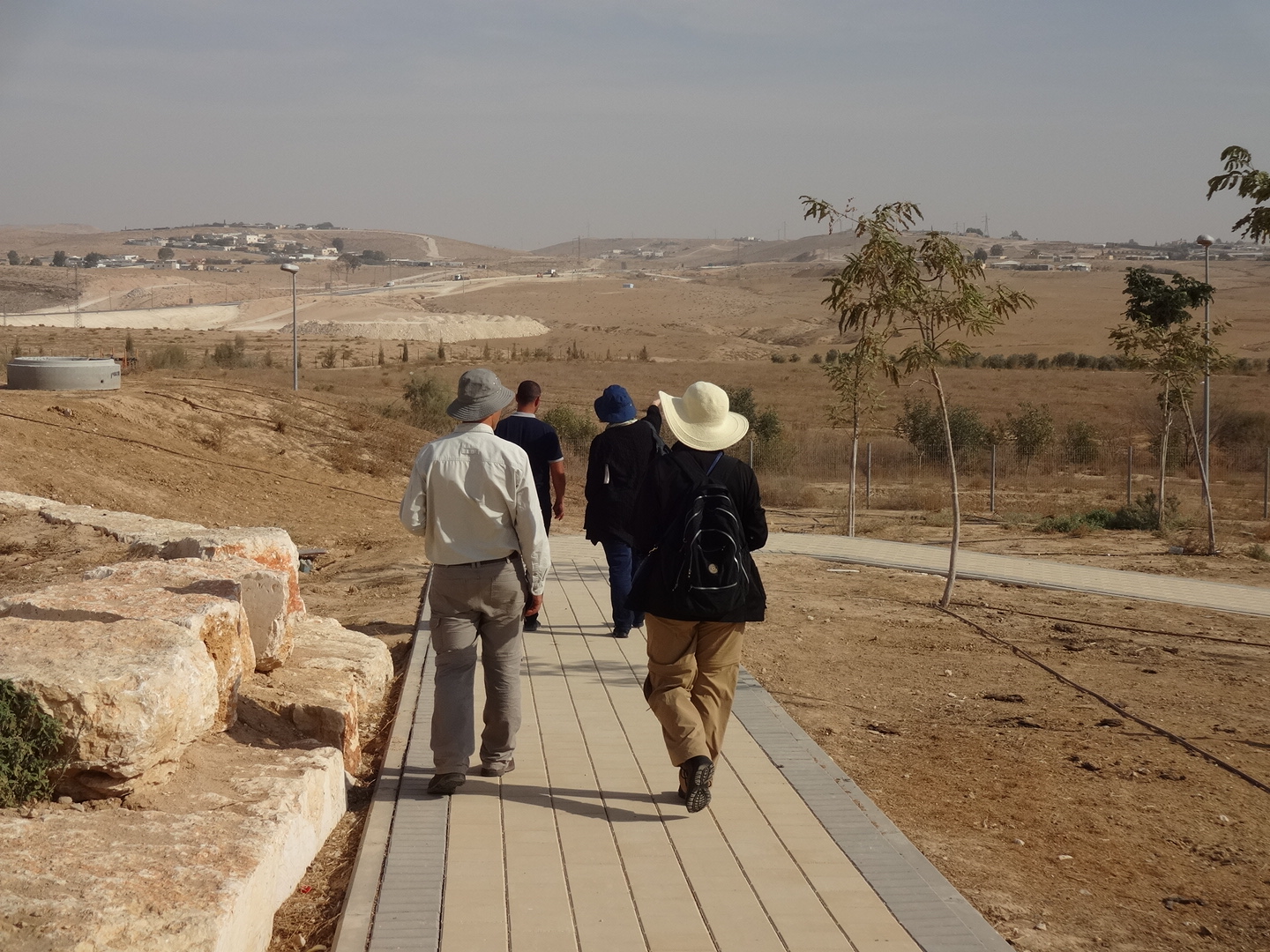 At Wadi Attir, a project of the Sustainability Lab, outside Hura. We met the mayor of Hura! And learned about the labne, goat's milk and cheese they are producing (below).