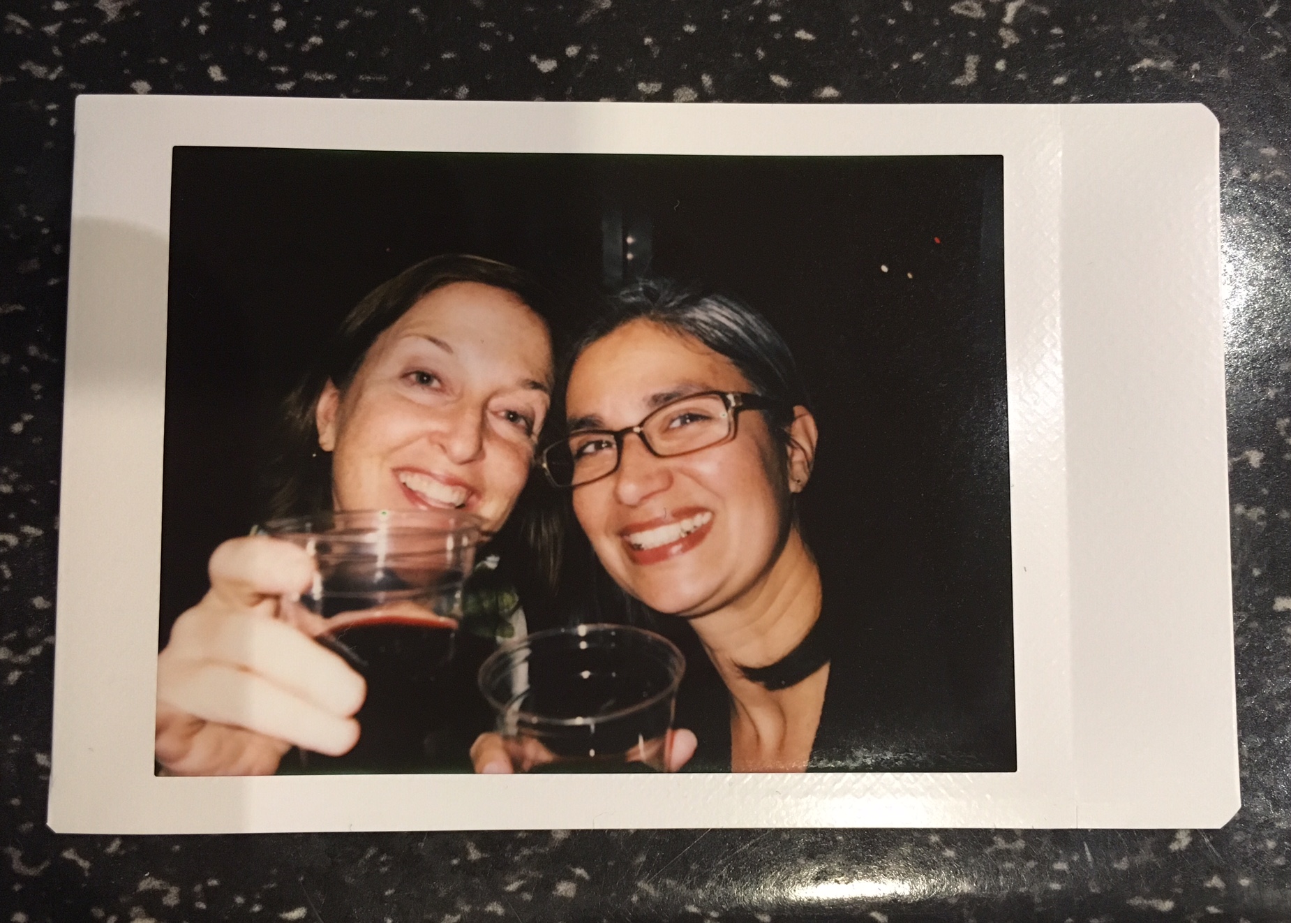 Diana C. Stoll and Michelle Dunn Marsh at Ben Gurion airport