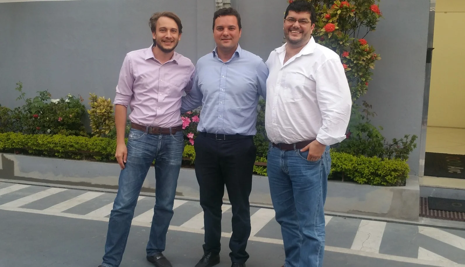 Lodologic’s team in Sao Paulo, from left, Gabriel Kainuma, Plinio Pimentel and Ayrton Junior. Photo: courtesy of Lodologic