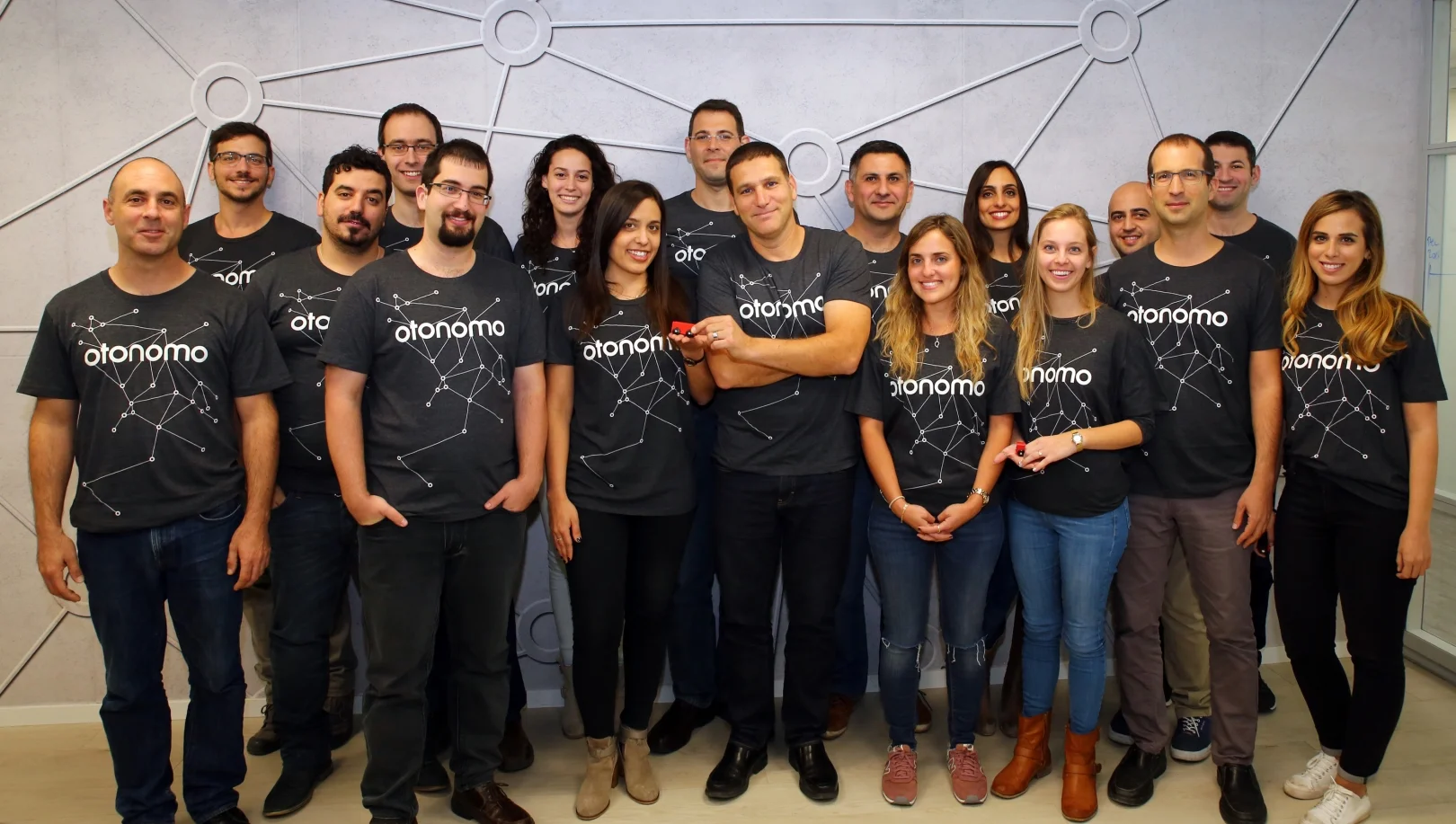 Otonomo’s team in Herzliya Pituah. Photo: courtesy ISRAEL21c