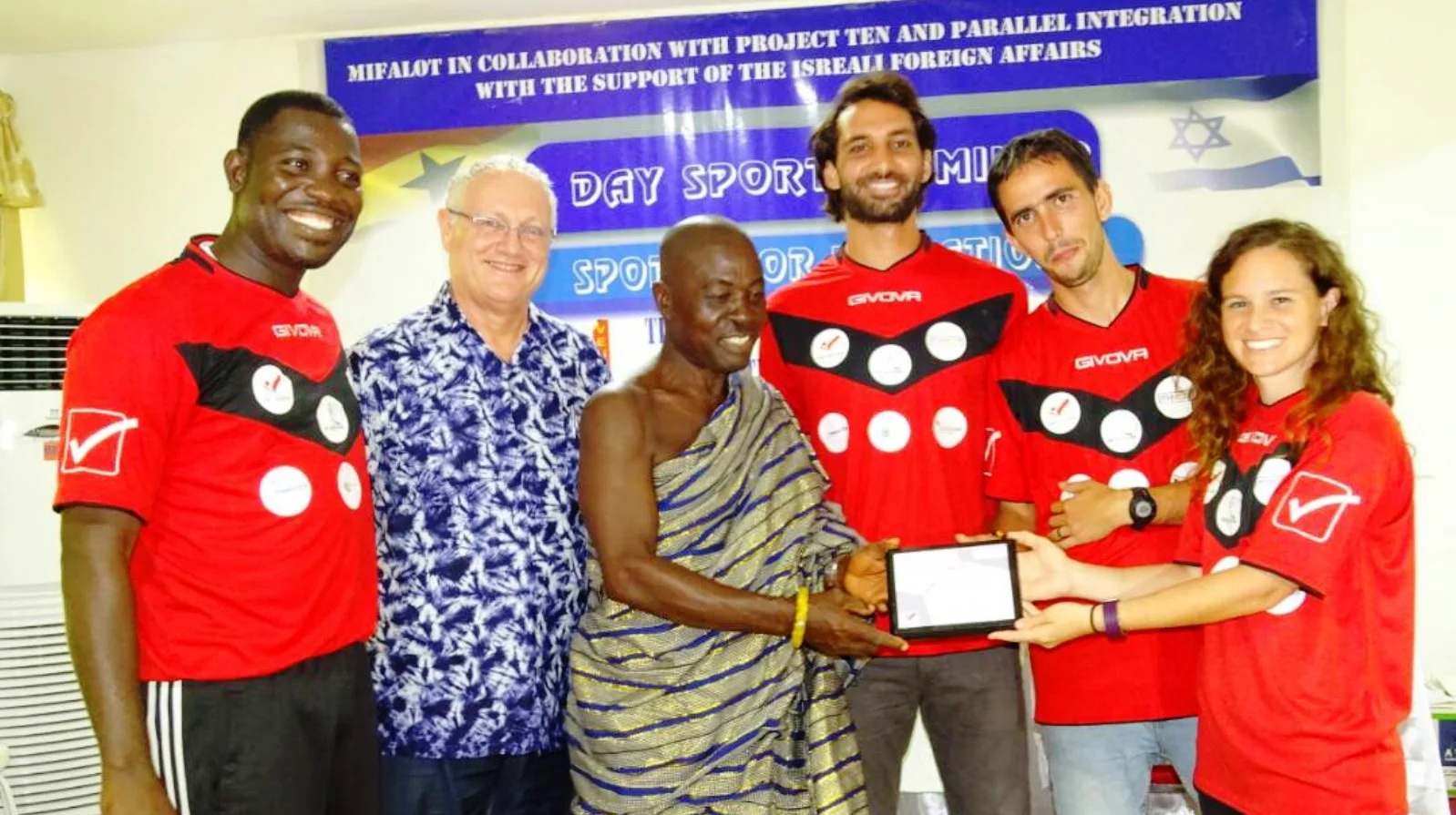 MASHAV and Mifalot did a workshop for soccer coaches in Liberia in 2017. Photo: courtesy ISRAEL21c