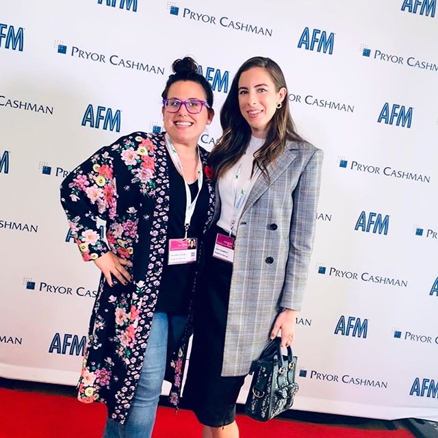 Our CEO and Operations Manager slaying it at AFM. Very excited for what&rsquo;s to come for Stained Tie in 2020 🎞