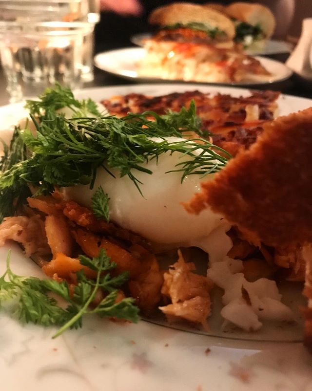 coffee, poached eggs, and salmon and @blackbirdmpls. the perfect saturday brunch in the twin cities. - molly