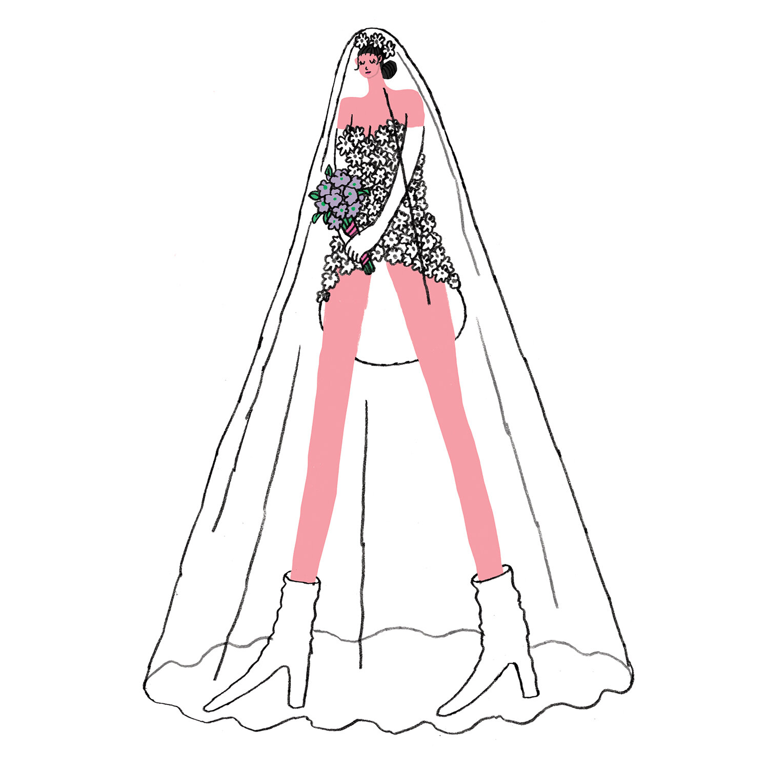 Bridal Plastic Veil