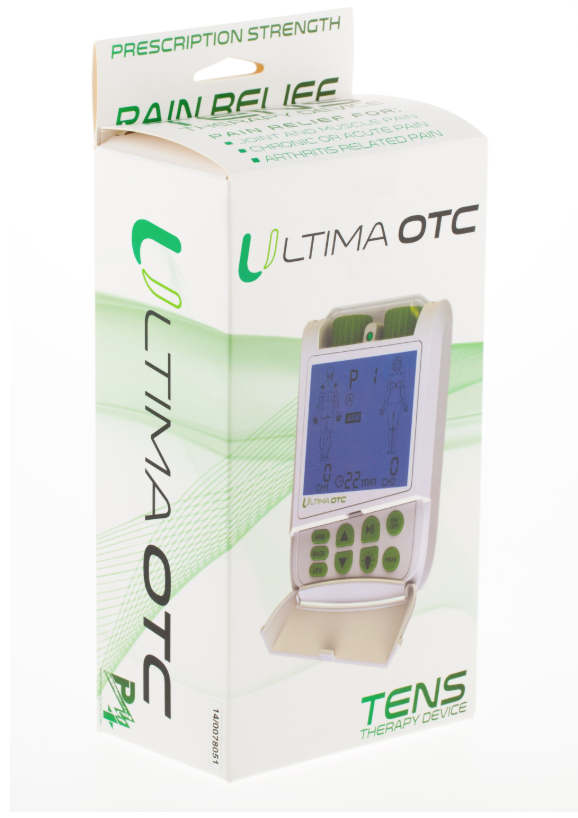 TENS Therapy Massager by Ultima OTC - Electric Muscle Contraction  Stimulator for Electrotherapy Pain Relief - Massage Unit and Pain Therapy  Device