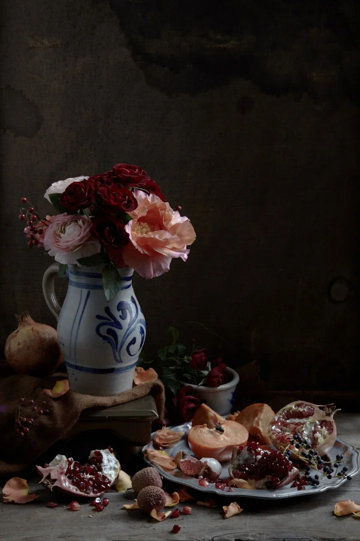 Red Roses and Pomegranates 2. 2016. 26” x 36” | Edition of 10 | Framed | $2,350 USD 35” x 50” | Edition of 10 | Framed | $3,250 USD