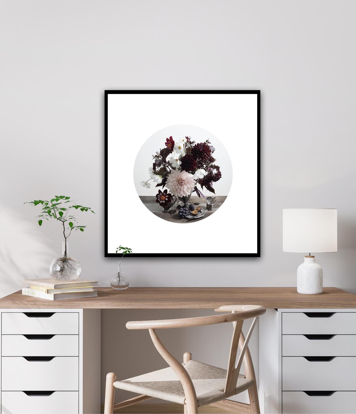 Winter Collection. 16&rdquo; fine art photo in a 24&rdquo; frame with a custom round white mat. Black or white frame available. Link in Profile!