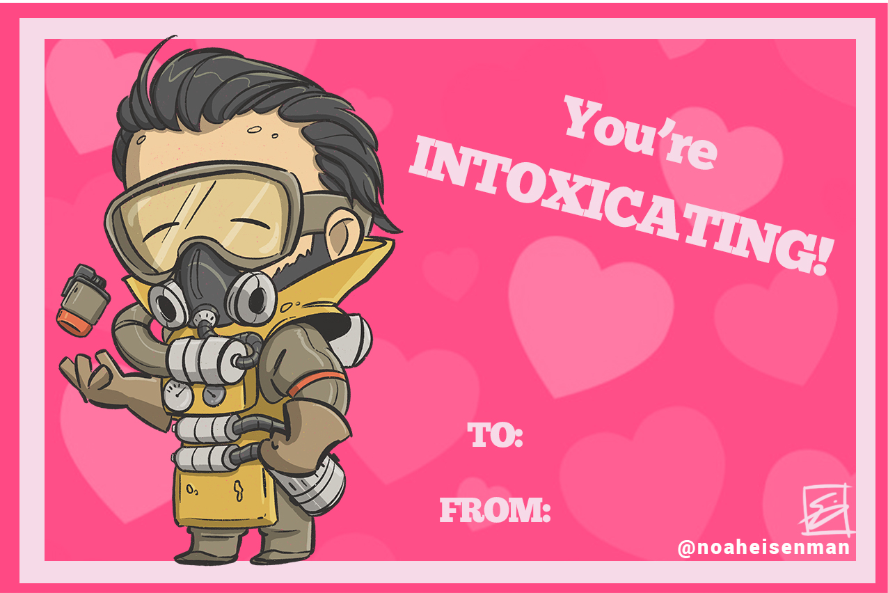 Apex Legends Valentines Day Card Caustic