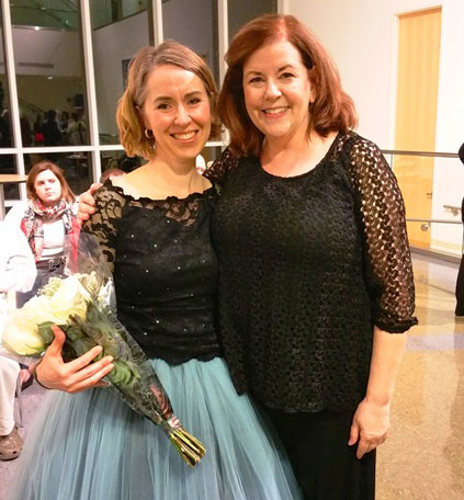 Soprano Christine Fairfield with Sponsor Melanie Griffis-Hooper