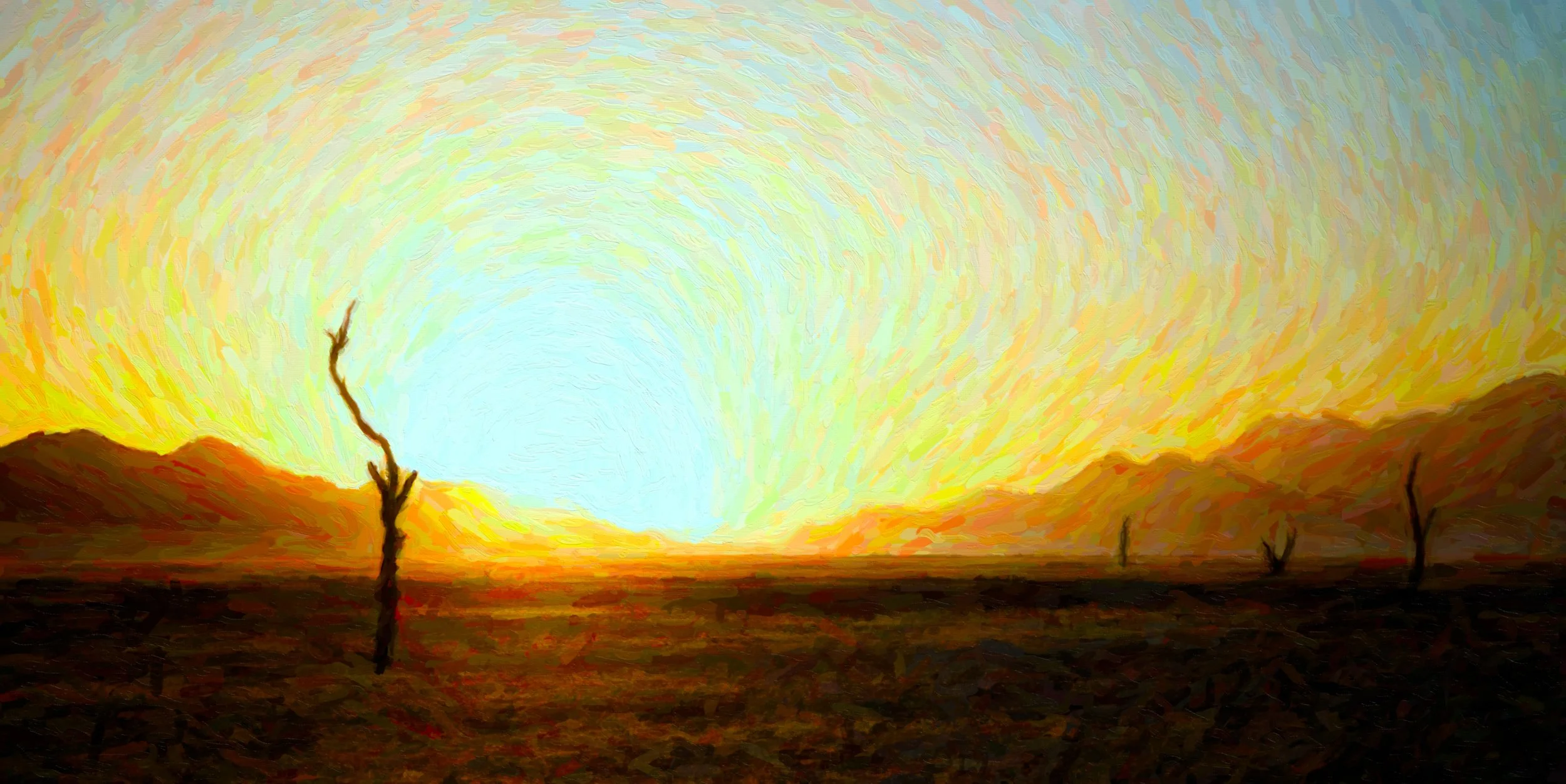 "Sunset on the Kahalari"